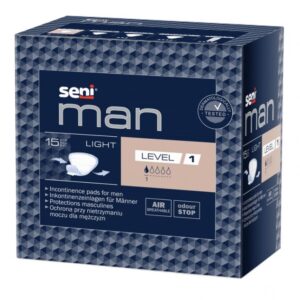 15pcs Seni Man Level 1 Light tălpi urologice pentru bărbați